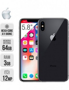Apple : IPhone X 64GB Negro