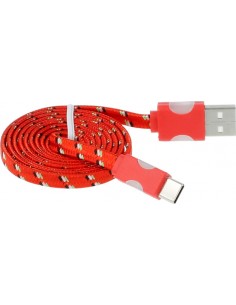 Cable de datos Type-C - rojo