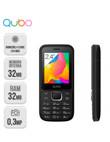 Qubo : Apolo 2,4" TFT DS Cámara Negro
