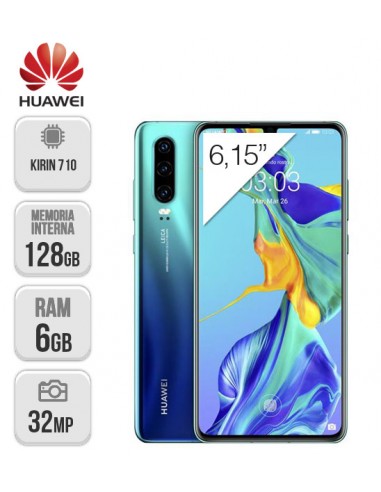 Huawei : P30 6/128GB DS Azul