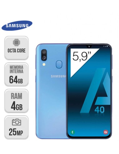Samsung : A405 Galaxy A40 LTE 4/64GB Azul