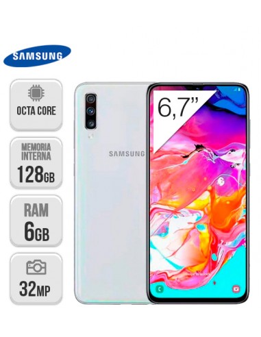 Samsung : A705 Galaxy A70 LTE 6/128GB Blanco