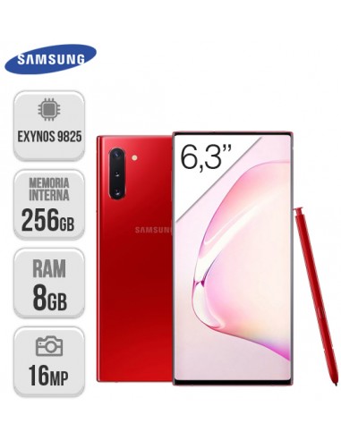 Samsung : N970 Galaxy Note 10 8/256GB Rojo
