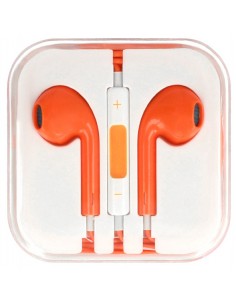 Auriculares manos libres compatible EarPods iPhone5 - naranja