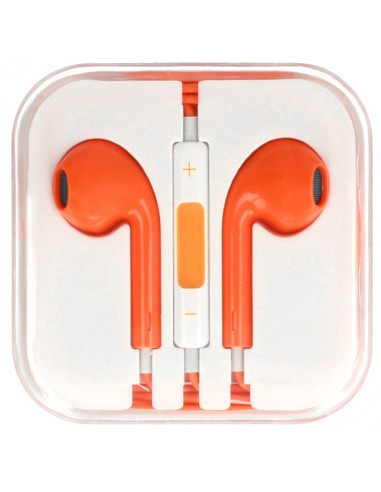 Auriculares manos libres compatible EarPods iPhone5 - naranja