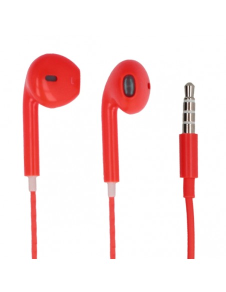 Auriculares manos libres compatible EarPods iPhone5 - rojo