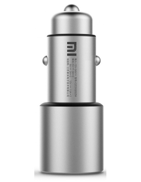 Xiaomi : Cargador de coche Mi Dual 2.4A (2 x USB) - plata (blíster)