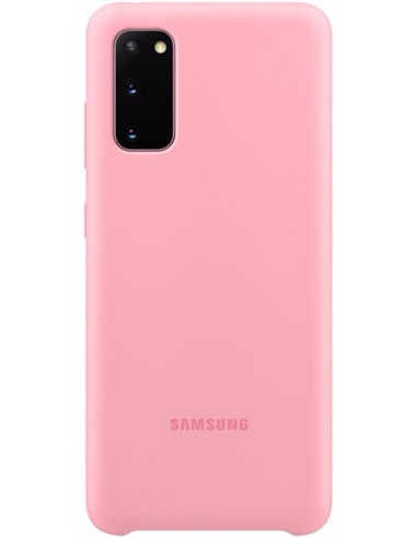 Samsung : Silicone Cover EF-PG980 - Galaxy S20 - rosa