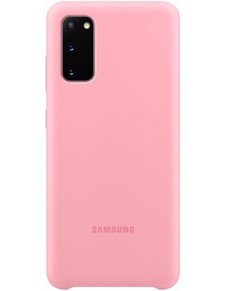 Samsung : Silicone Cover EF-PG980 - Galaxy S20 - rosa