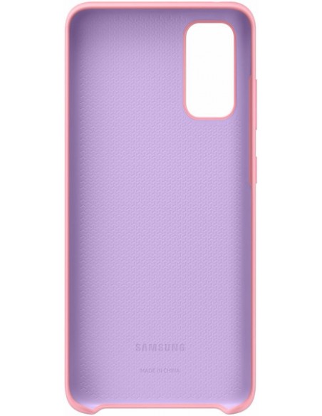 Samsung : Silicone Cover EF-PG980 - Galaxy S20 - rosa