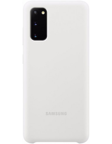 Samsung : Silicone Cover EF-PG980 - Galaxy S20 - blanco