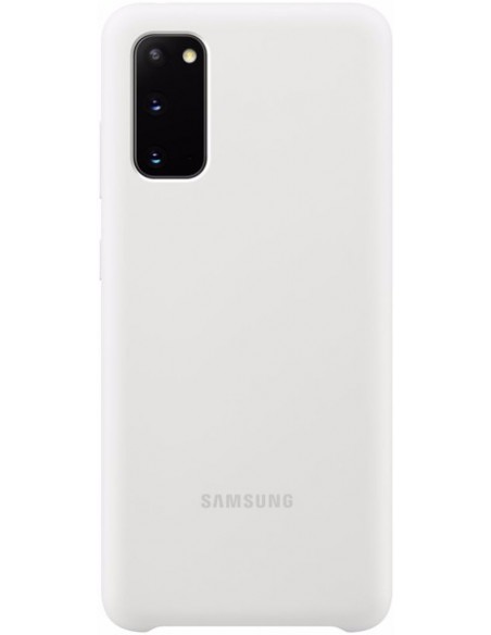 Samsung : Silicone Cover EF-PG980 - Galaxy S20 - blanco