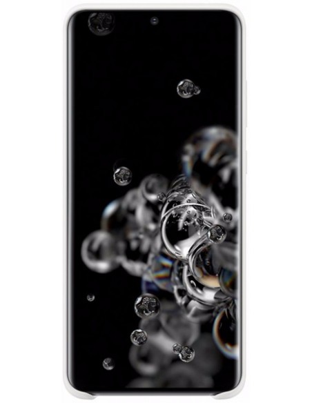 Samsung : Silicone Cover EF-PG988 - Galaxy S20 Ultra - blanco