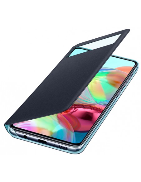Samsung : S View Wallet Cover EF-EA715 - Galaxy A71 - negra