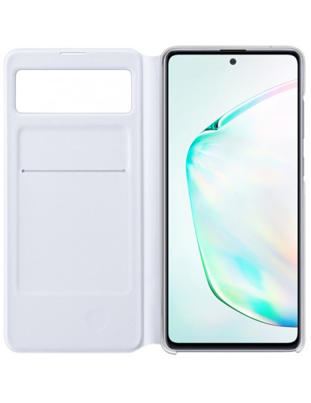 Samsung : S View Wallet Cover EF-EN770 - Galaxy Note 10 Lite - blanca