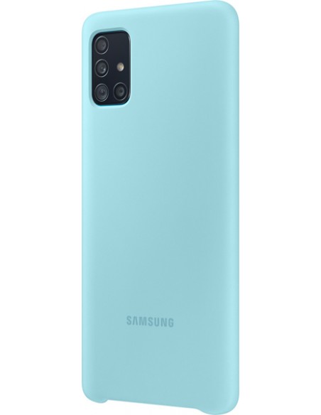 Samsung : Silicone Cover EF-PA515 - Galaxy A51 - azul