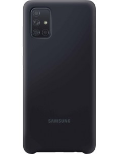 Samsung : Silicone Cover EF-PA715 - Galaxy A71 - negra