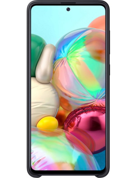 Samsung : Silicone Cover EF-PA715 - Galaxy A71 - negra