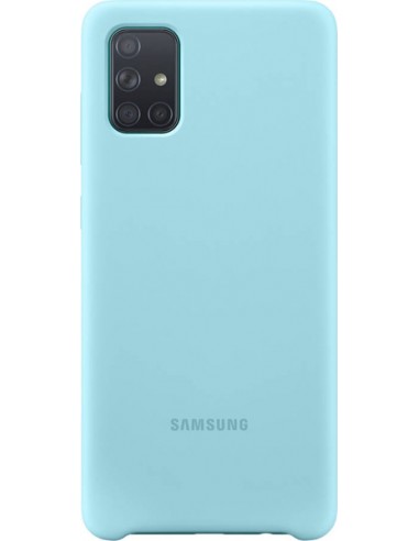 Samsung : Silicone Cover EF-PA715 - Galaxy A71 - azul