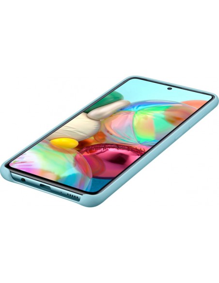 Samsung : Silicone Cover EF-PA715 - Galaxy A71 - azul