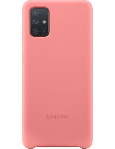 Samsung : Silicone Cover EF-PA715 - Galaxy A71 - rosa