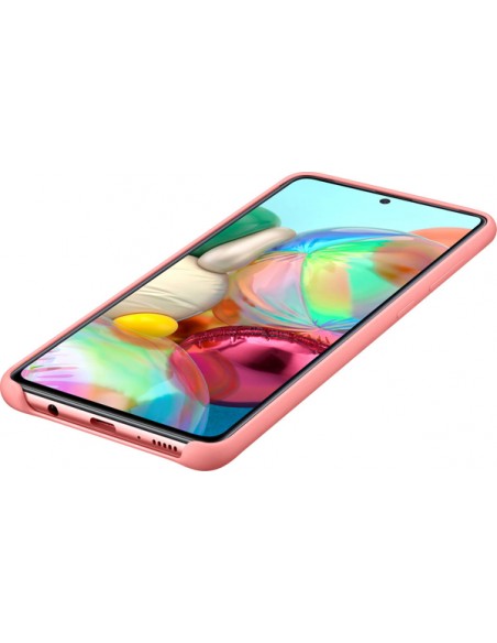 Samsung : Silicone Cover EF-PA715 - Galaxy A71 - rosa