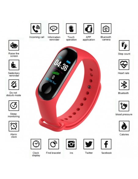 Smartband S3 - roja