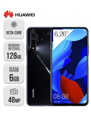 Huawei : Nova 5T 6/128GB DS Negro