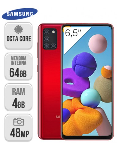 Samsung : A217 Galaxy A21s DS 4/64GB - Rojo