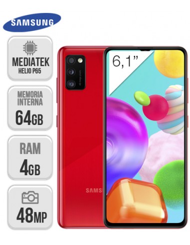 Samsung : A415 Galaxy A41 DS 4/64GB - Rojo