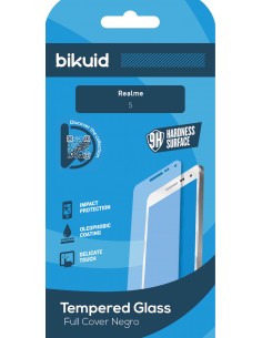 Bikuid : Screen Tempered Glass - Realme 5 - (full cover negro)