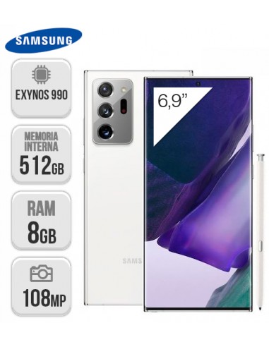 Samsung : N985 Galaxy Note 20 Ultra 8/512GB - Blanco Místico