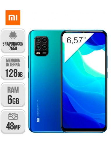 Xiaomi : Mi 10 Lite 5G 6/128GB - Azul Aurora