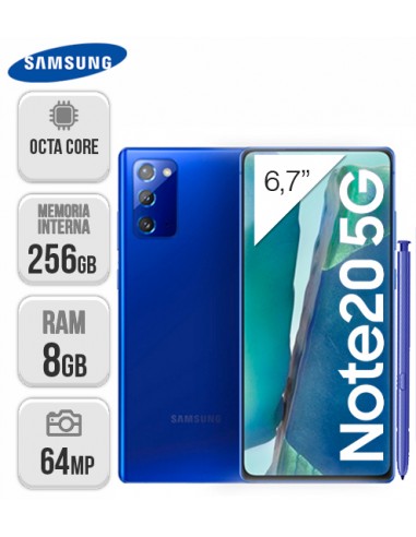 Samsung : N981 Galaxy Note 20 5G 8/256GB - Azul Místico