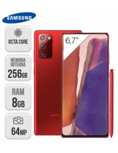 Samsung : N981 Galaxy Note 20 5G 8/256GB - Rojo Místico