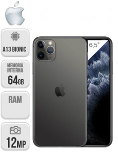Apple : Iphone 11 Pro Max 64GB Gris Espacial