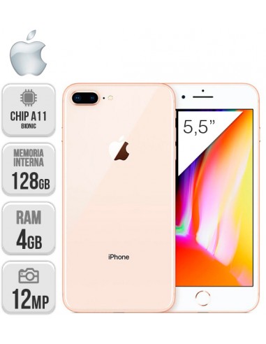 Apple : IPhone 8 Plus 128GB Dorado