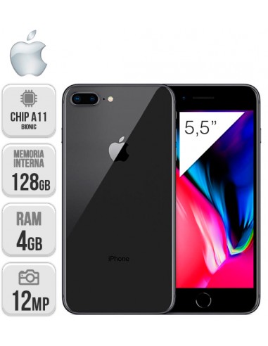 Apple : IPhone 8 Plus 128GB Negro