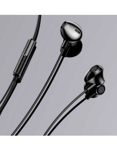 Usams : Manos libres con cable EP32 (Lightning / puerto de carga) - negro (blíster) 2