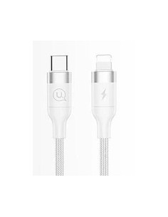 Usams : Cable de datos PD Fast Charge (Type-C / Lightning 1.2 metros) - blanco (blíster) 2