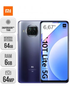 Xiaomi : Mi 10T Lite 5G 6/64GB - Azul Atlántico