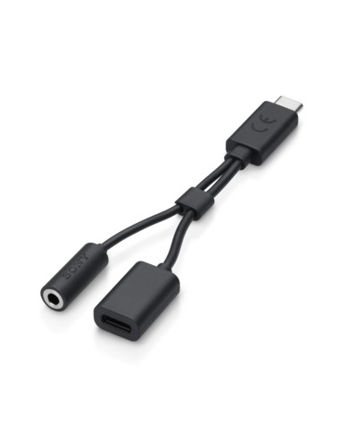 Sony : Adaptador EC270 (Type-C / Type-C + hembra jack 3.5mm) - negro (bulk)