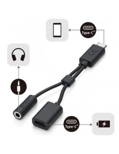 Sony : Adaptador EC270 (Type-C / Type-C + hembra jack 3.5mm) - negro (bulk) 2
