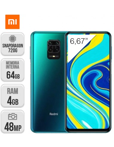 Xiaomi : Redmi Note 9S DS 4/64GB - Azul Aurora