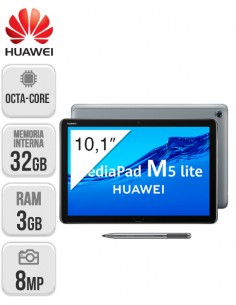 Huawei : MediaPad M5 Lite 10.1" LTE 3/32GB - Grey
