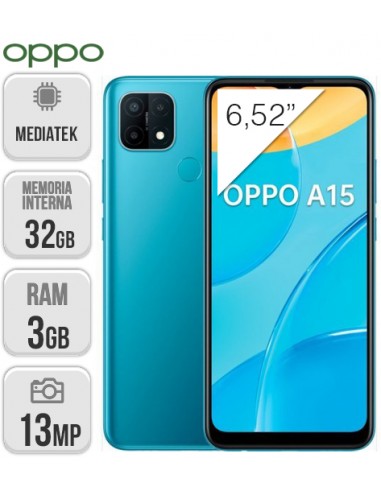 Oppo : A15 DS 3/32GB - Azul