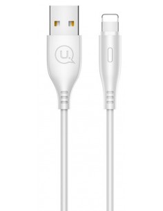Usams : Cable de datos Round (Lightning) - blanco (blíster) 2
