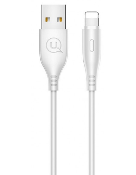 Usams : Cable de datos Round (Lightning) - blanco (blíster)