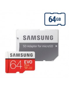 Samsung : microSD 64GB Clase 10 EVO Plus con adaptador (blíster)
