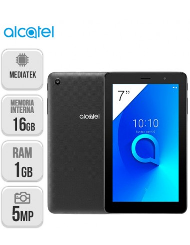 Alcatel : Tablet 1T 9013 7" LTE 1/16GB - negro